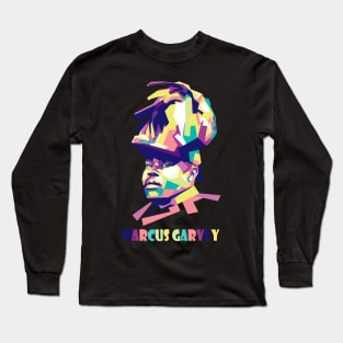 Marcus Garvey  wpap Long Sleeve T-Shirt